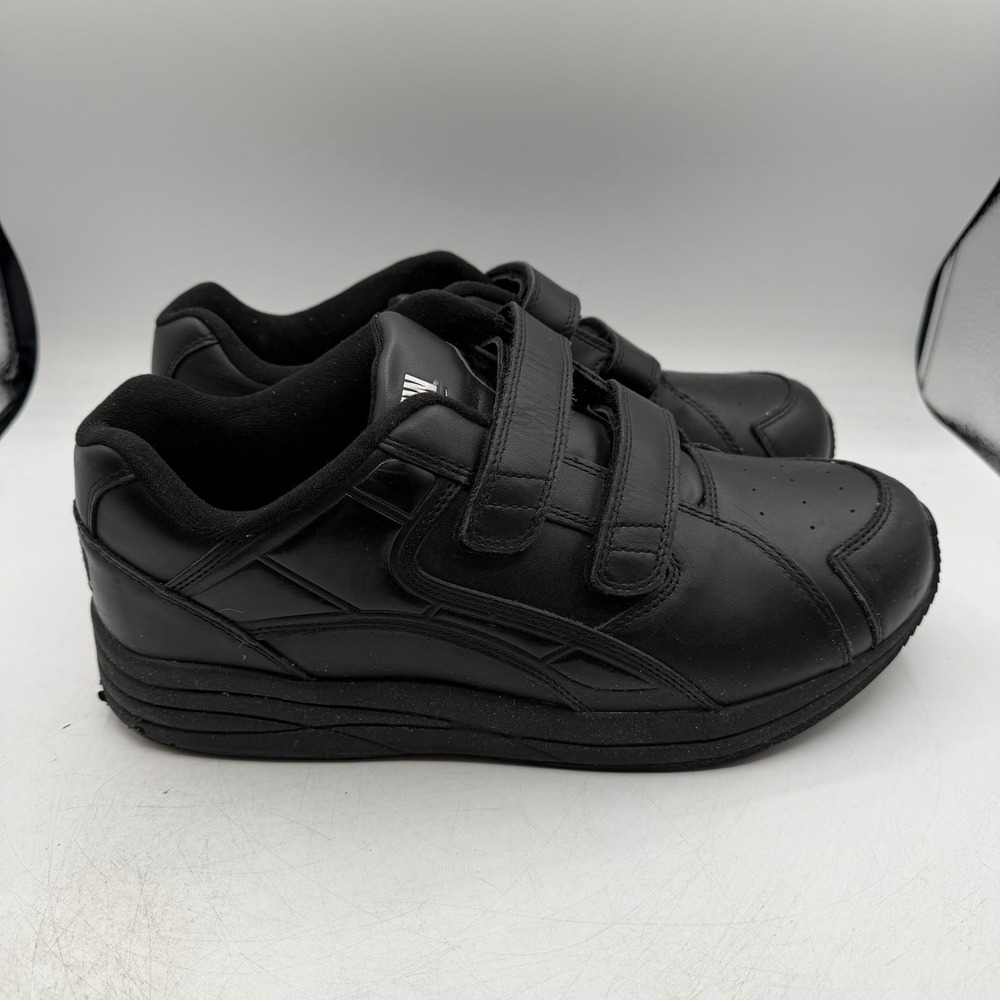 Drew Force V Shoes Mens Sz 11.5 M Black Leather Hook & Loop Walking Comfort